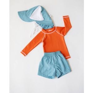 Boys Long Sleeve Rash Guard / Baby boy swimsuit